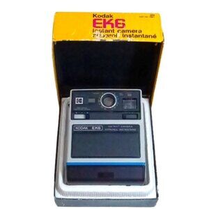 Vintage Kodak EK6 Instant Camera, Appareil Instantane, Original Box &‎ Manual